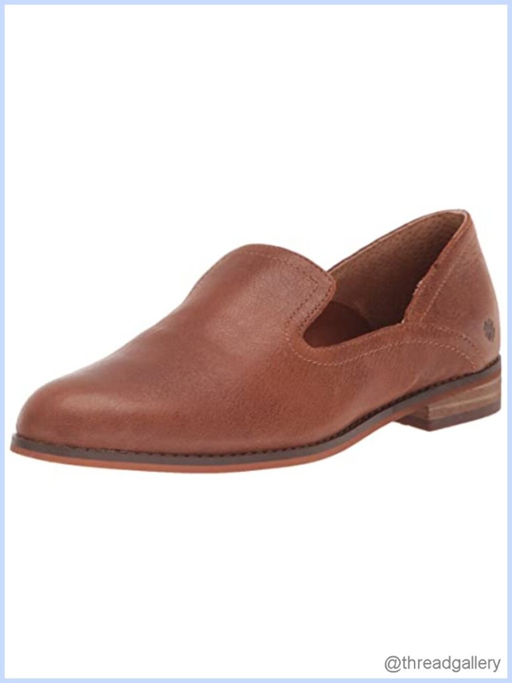 Leather Flat Loafers Slip-On Comfort Cushioned Casual Shoes